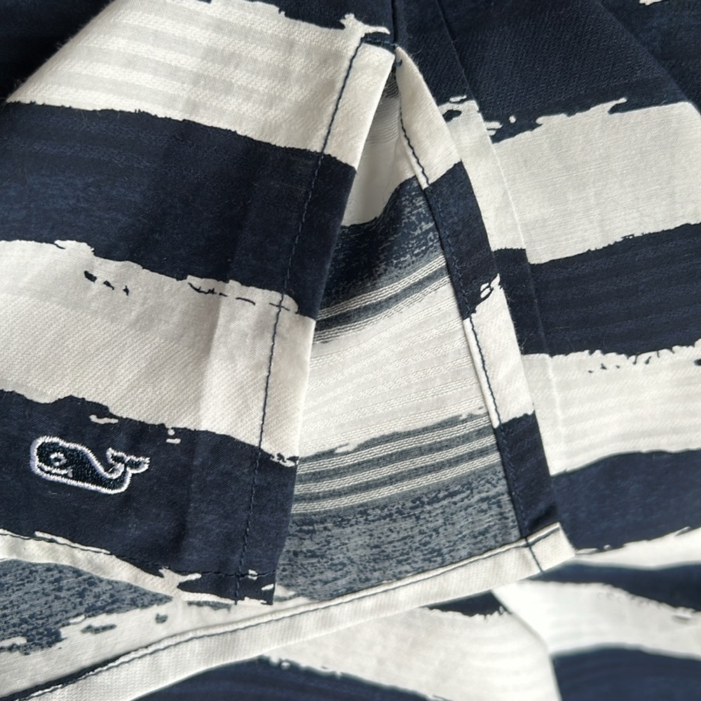 Vineyard Vines Blue/White Cotton/Silk Tunic sz M - Picture 7 of 7